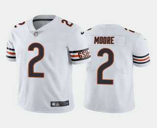 Men & Women & Youth Chicago Bears #2 DJ Moore White Vapor Untouchable Stitched Football Jersey->cincinnati bengals->NFL Jersey